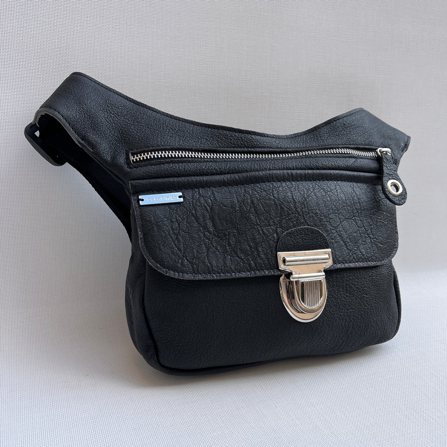 Special Black &amp; Silver BioCuir® natural leather Exclusive Part No. 12824