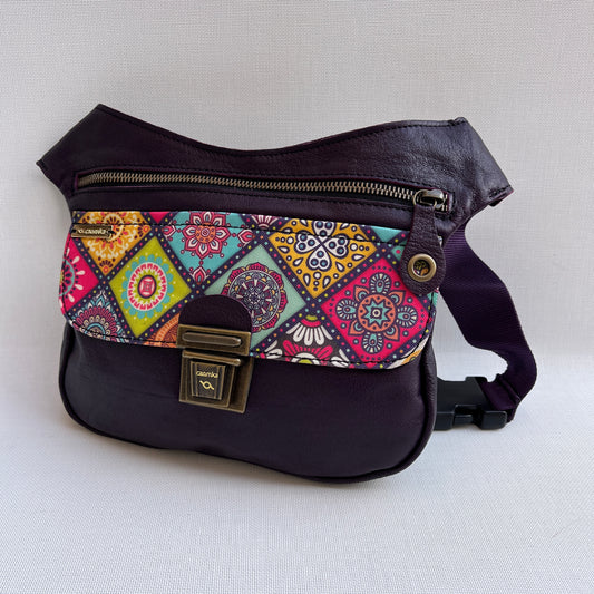 Special Dark Purple & Mandalas · Piel natural BioCuir® · Pieza Única Núm. 12825
