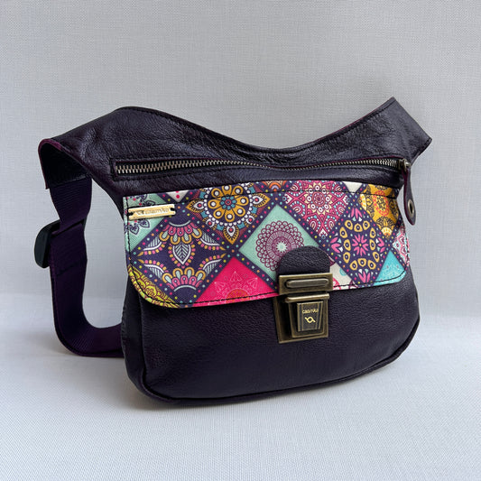Special Dark Purple & Mandalas · Piel natural BioCuir® · Pieza Única Núm. 12869
