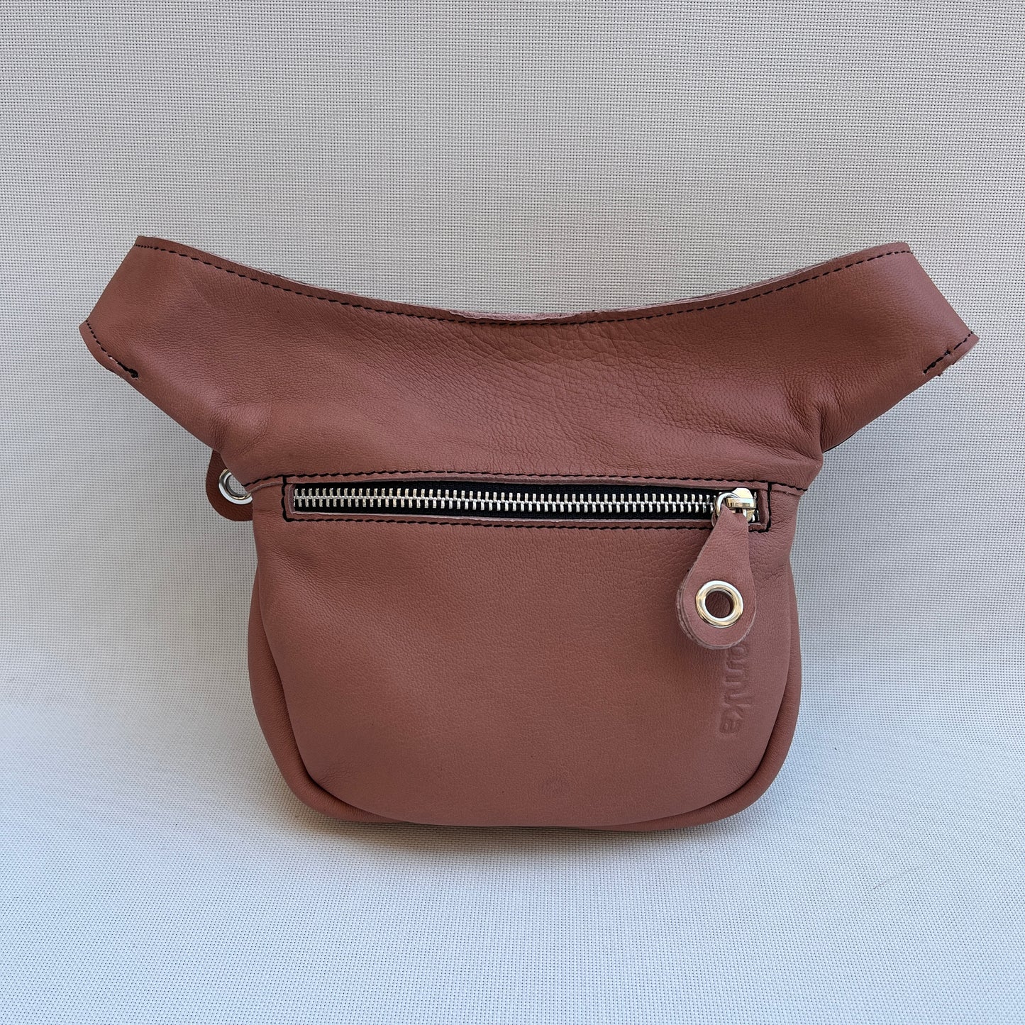 Mini Premium Pink &amp; Silver Natural BioCuir® Leather Exclusive Piece No. 11251