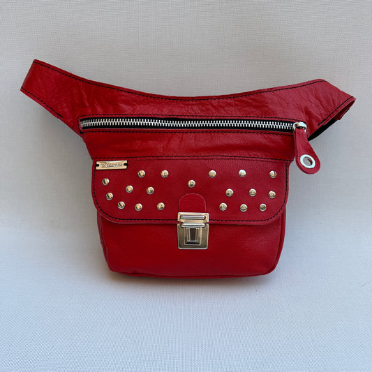 Mini Premium Ferrari &amp; Silver BioCuir® natural leather Exclusive Piece No. 12040