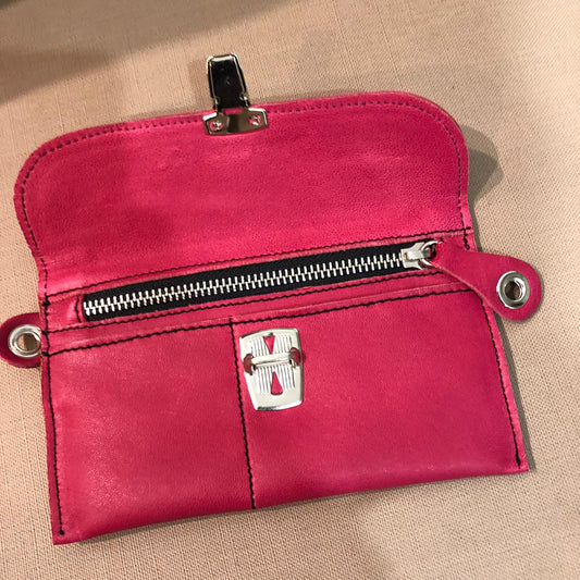 CAOMKA Flat Coin Purse Natural BioCuir® Leather Exclusive Piece No. 8381
