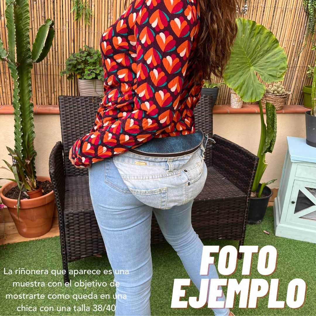Maxi Retro Chic ♻️ Jeans Recycled ♻️ · Limited Edition · Unique Piece No. 12707