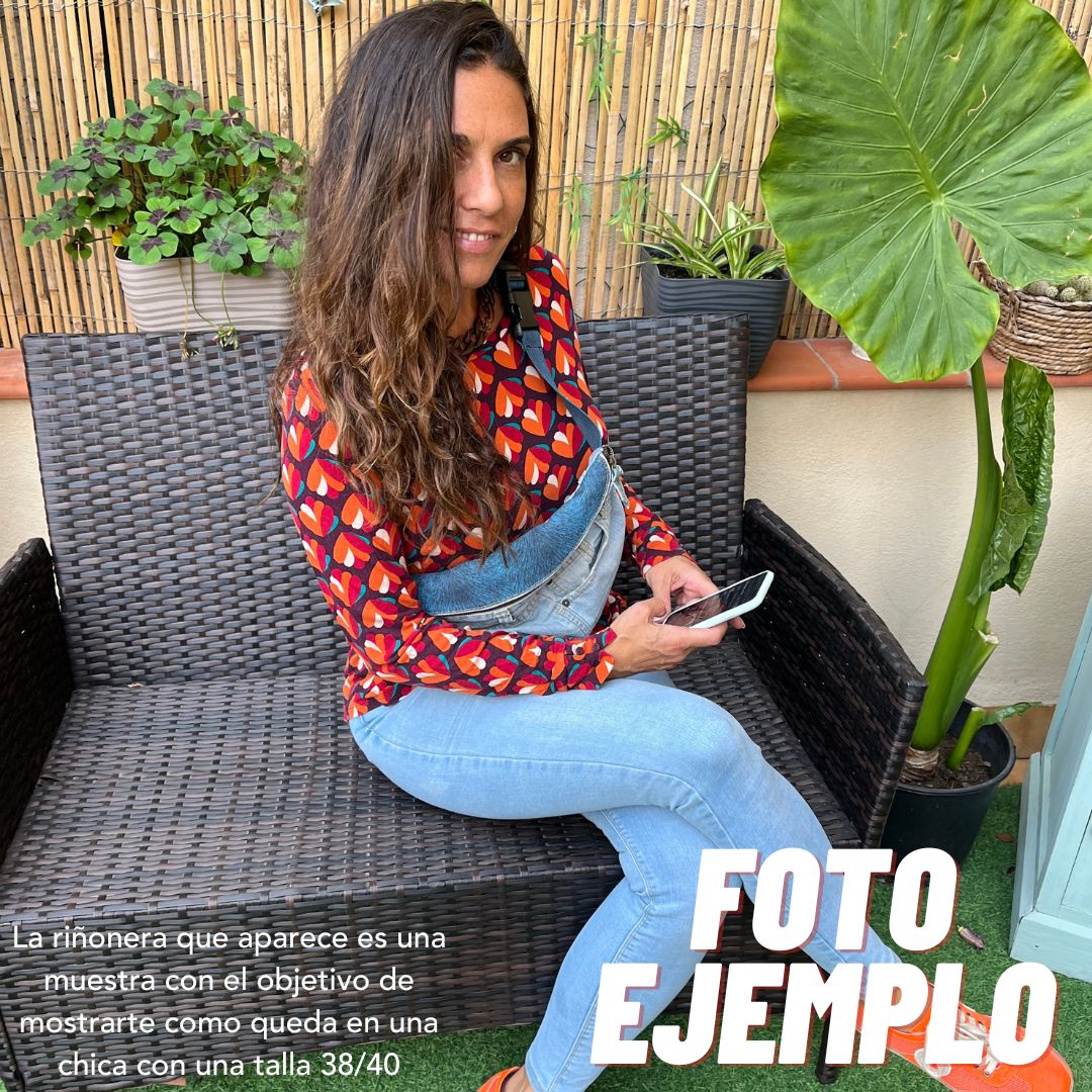 Maxi Retro Chic ♻️ Jeans Recycled ♻️ · Limited Edition · Unique Piece No. 12707