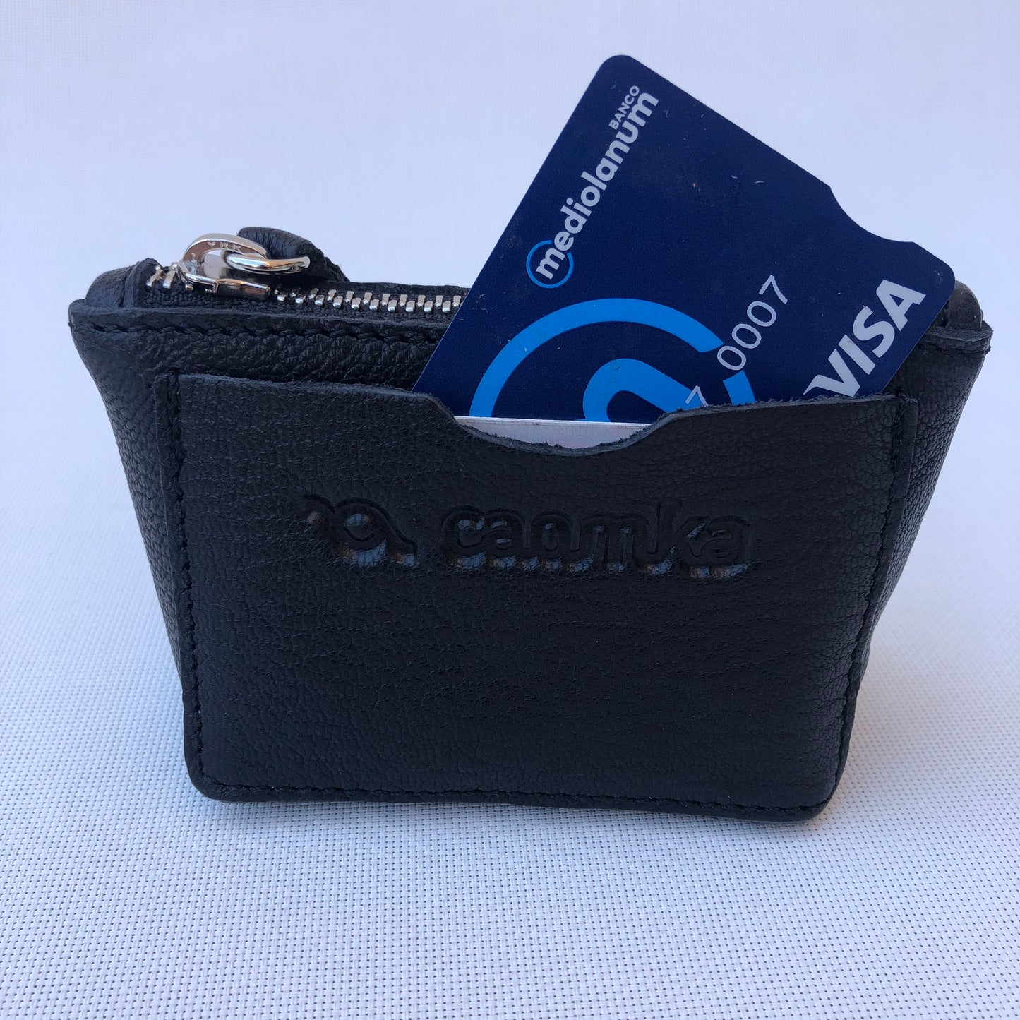 CAOMKA Wink Wallet Natural BioCuir® Leather Exclusive Piece No. 12433